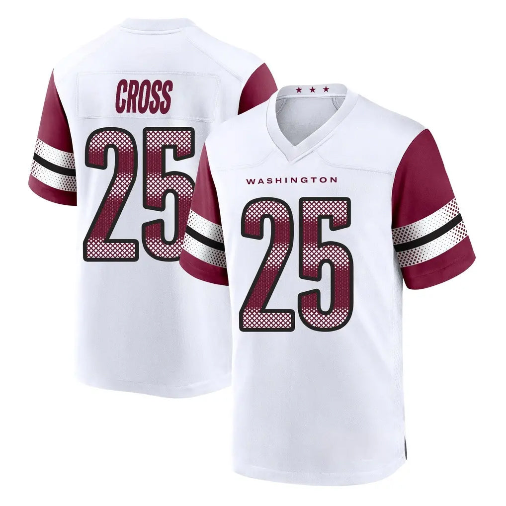 Friene W.Commanders #25 Nick Cross Player White Game Home Stitched Jerseys