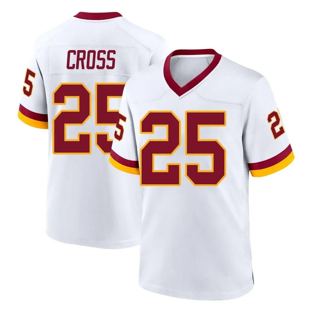 Friene W.Commanders #25 Nick Cross Player White Home Game Stitched Jerseys