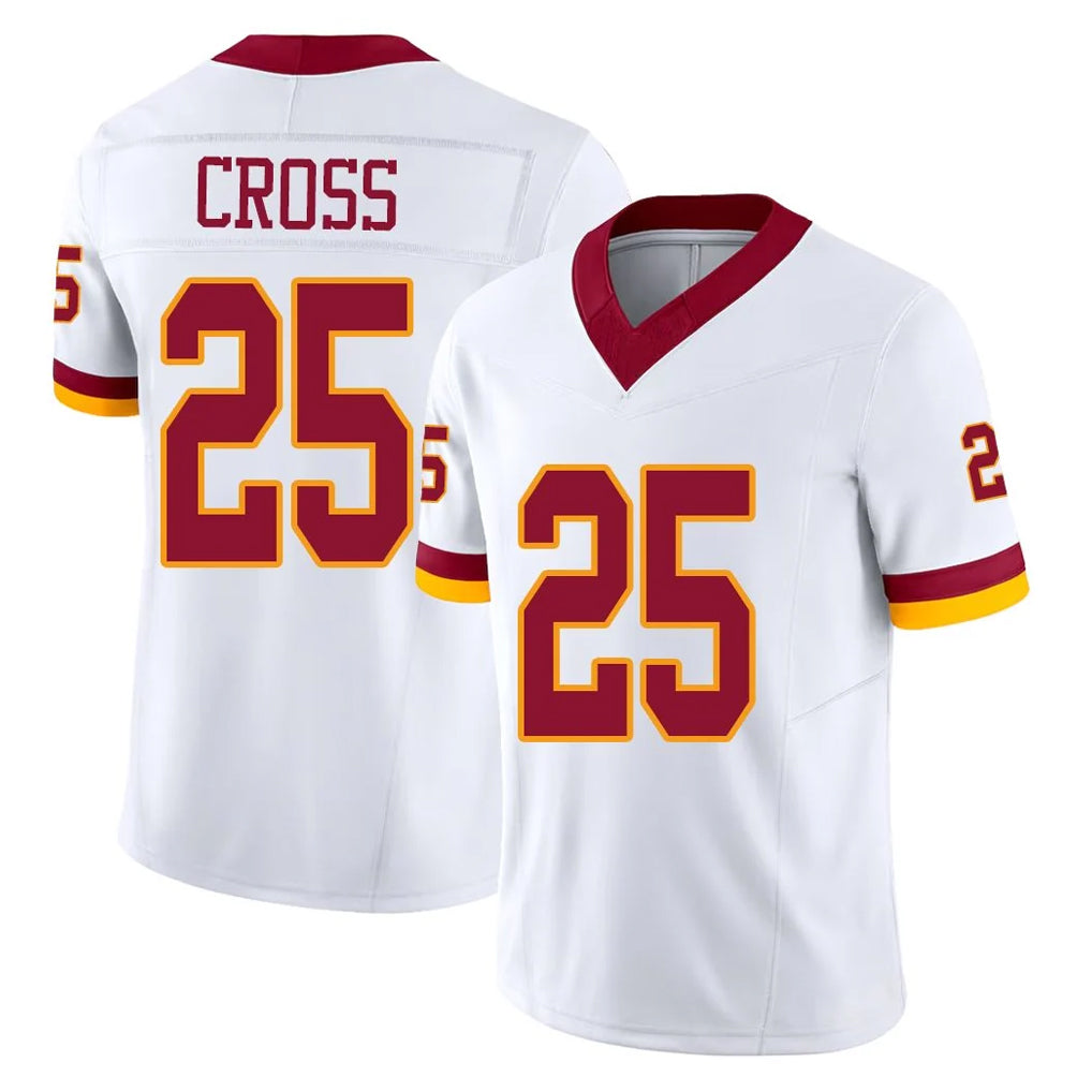 Friene W.Commanders #25 Nick Cross Player White Limited Vapor F.U.S.E. Home Game Stitched Jerseys
