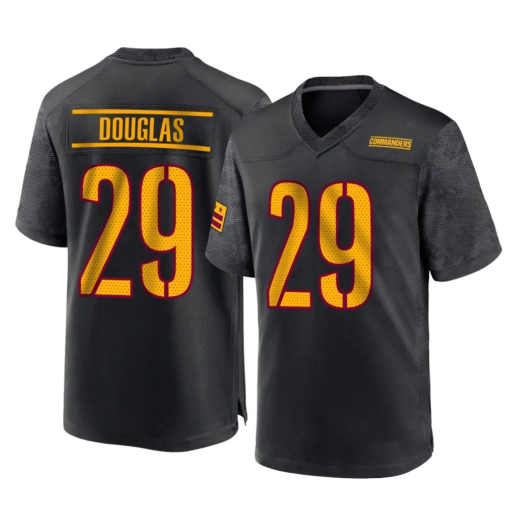 Friene W.Commanders #29 Rasul Douglas Player Black Home Game Stitched Jerseys