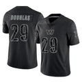 Friene W.Commanders #29 Rasul Douglas Player Black Limited Reflective Home Game Stitched Jerseys