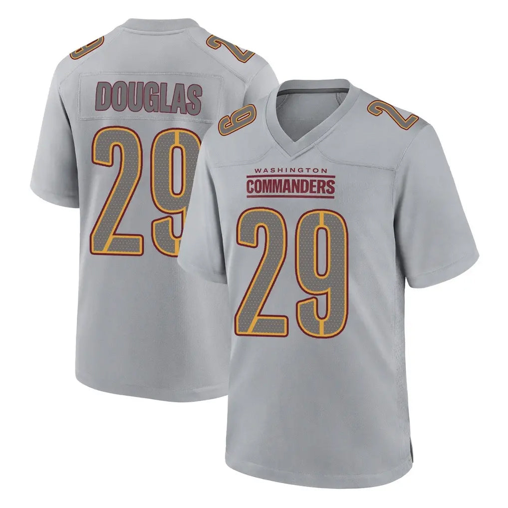 Friene W.Commanders #29 Rasul Douglas Player Gray Atmosphere Fashion Home Game Stitched Jerseys