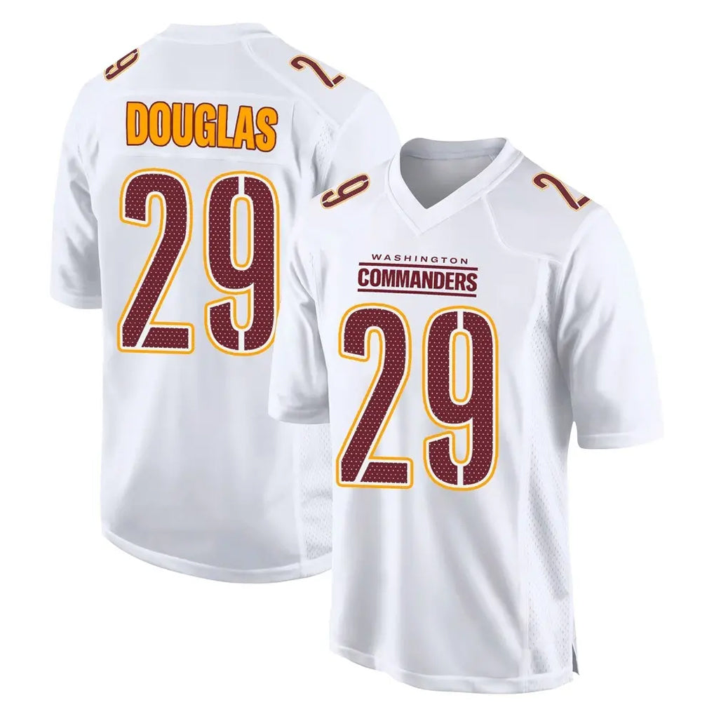 Friene W.Commanders #29 Rasul Douglas Player White Tundra Fashion Home Game Stitched Jerseys