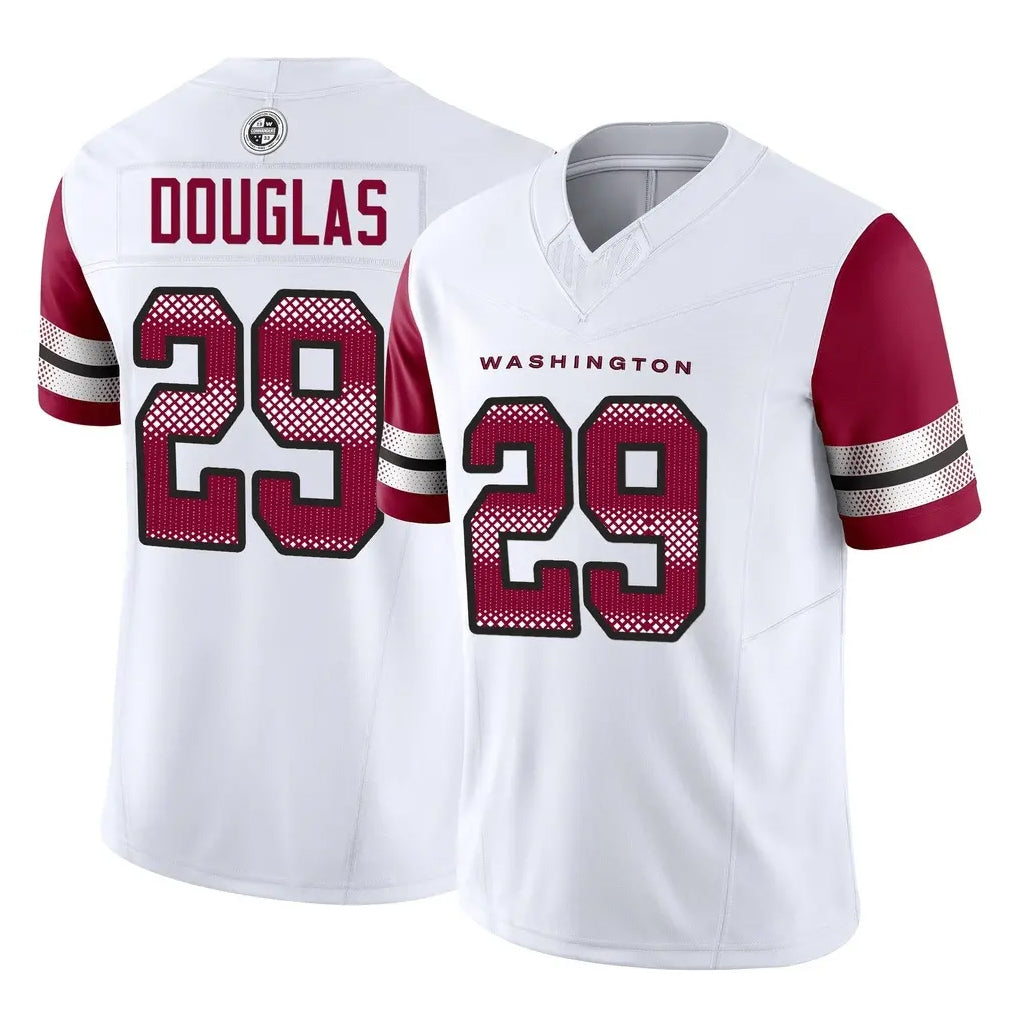 Friene W.Commanders #29 Rasul Douglas Player White Vapor F.U.S.E. Limited Home Game Stitched Jerseys