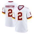 Friene W.Commanders #2 Amik Robertson Player White Home Game Stitched Jerseys