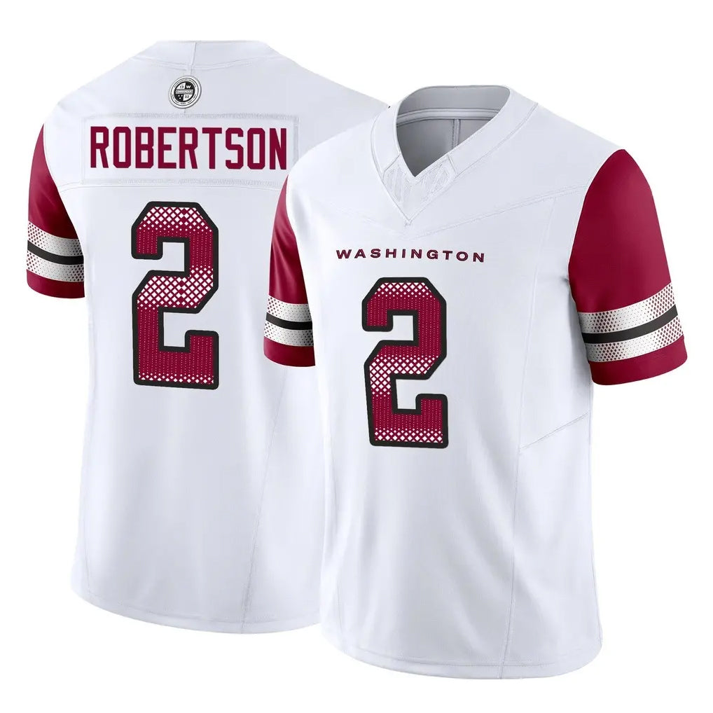 Friene W.Commanders #2 Amik Robertson Player White Vapor F.U.S.E. Limited Home Game Stitched Jerseys