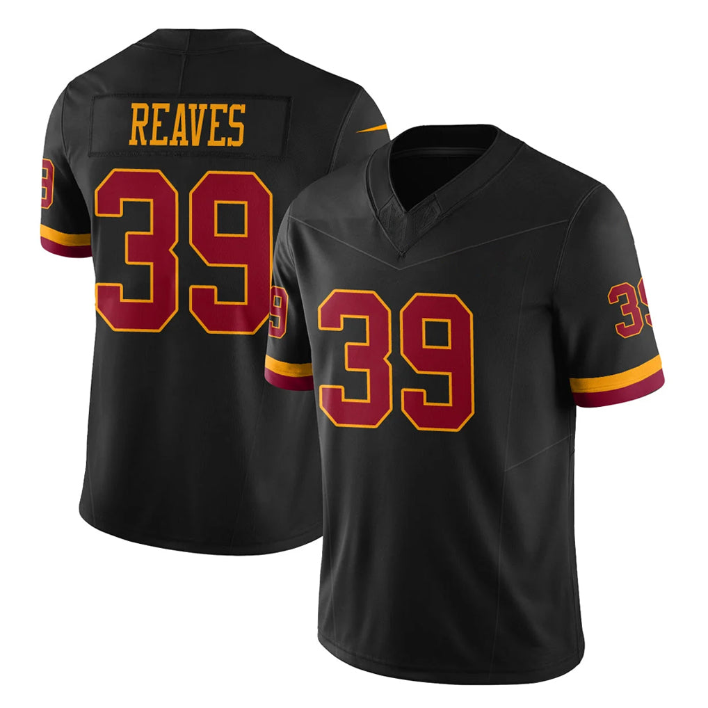 Friene W.Commanders #39 Jeremy Reaves Player Black Limited Vapor Home Game Stitched Jerseys