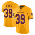 Friene W.Commanders #39 Jeremy Reaves Player Gold Limited Color Rush Home Game Stitched Jerseys