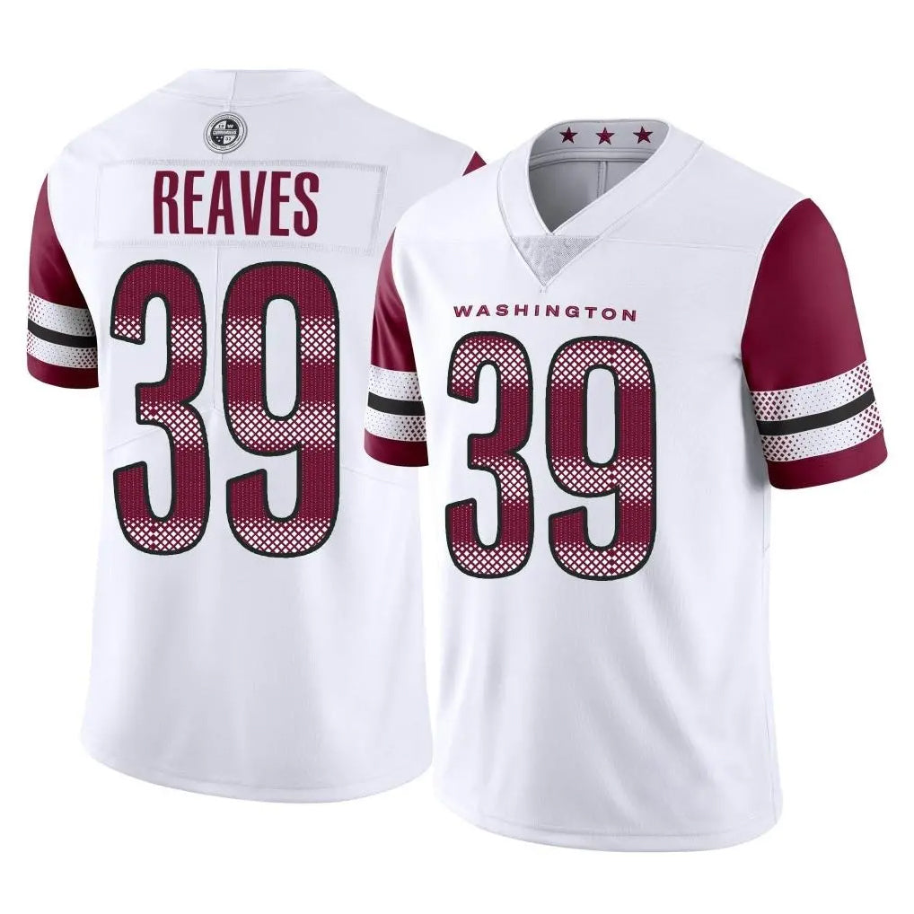 Friene W.Commanders #39 Jeremy Reaves Player White Limited Vapor Home Game Stitched Jerseys