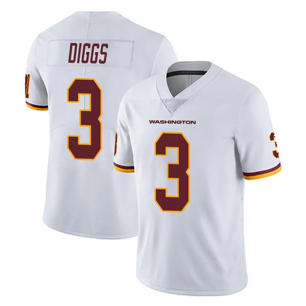 Friene W.Commanders #3 Stefon Diggs Player White Limited Vapor Untouchable Home Game Stitched Jerseys