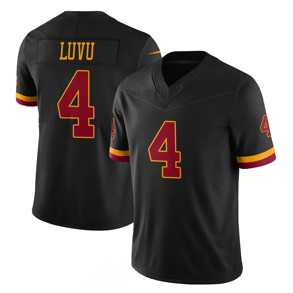 Friene W.Commanders #4 Frankie Luvu Player Black Limited Vapor Home Game Stitched Jerseys
