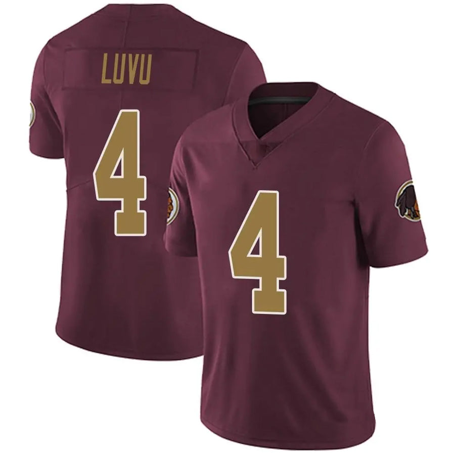 Friene W.Commanders #4 Frankie Luvu Player Burgundy Alternate Vapor Untouchable Limited  Stitched Jerseys