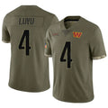 Friene W.Commanders #4 Frankie Luvu Player Arctic Camo Salute to Service Hoodies Stitched Jerseys