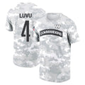 Friene W.Commanders #4 Frankie Luvu Player Arctic Camo Salute to Service Hoodies Stitched Jerseys