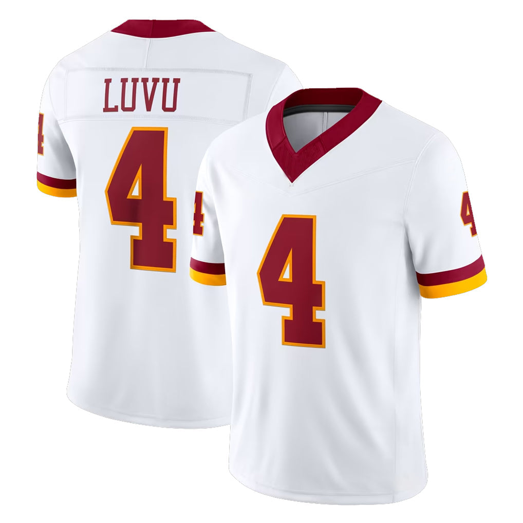 Friene W.Commanders #4 Frankie Luvu Player White Limited Vapor F.U.S.E. Home Game Stitched Jerseys