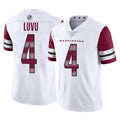 Friene W.Commanders #4 Frankie Luvu Player White Limited Vapor Home Game Stitched Jerseys