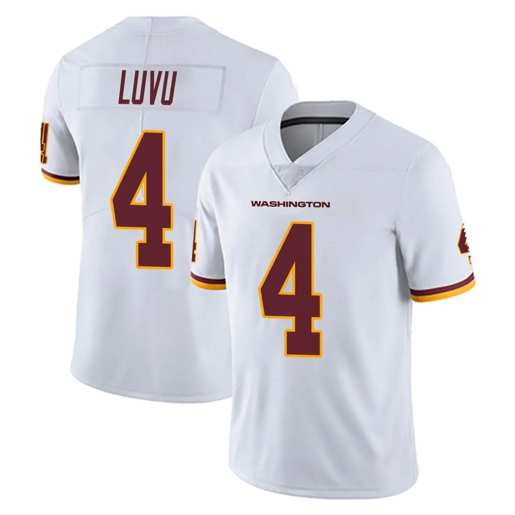 Friene W.Commanders #4 Frankie Luvu Player White Limited Vapor Untouchable Home Game Stitched Jerseys
