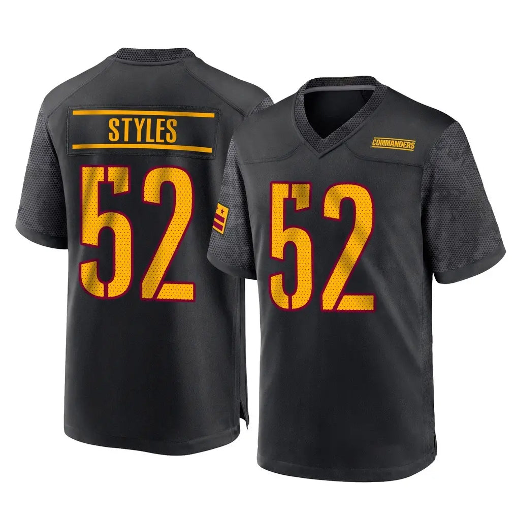 Friene W.Commanders #52 Sonny Styles Player Black Home Game Stitched Jerseys