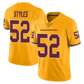 Friene W.Commanders #52 Sonny Styles Player Gold Limited Color Rush Home Game Stitched Jerseys