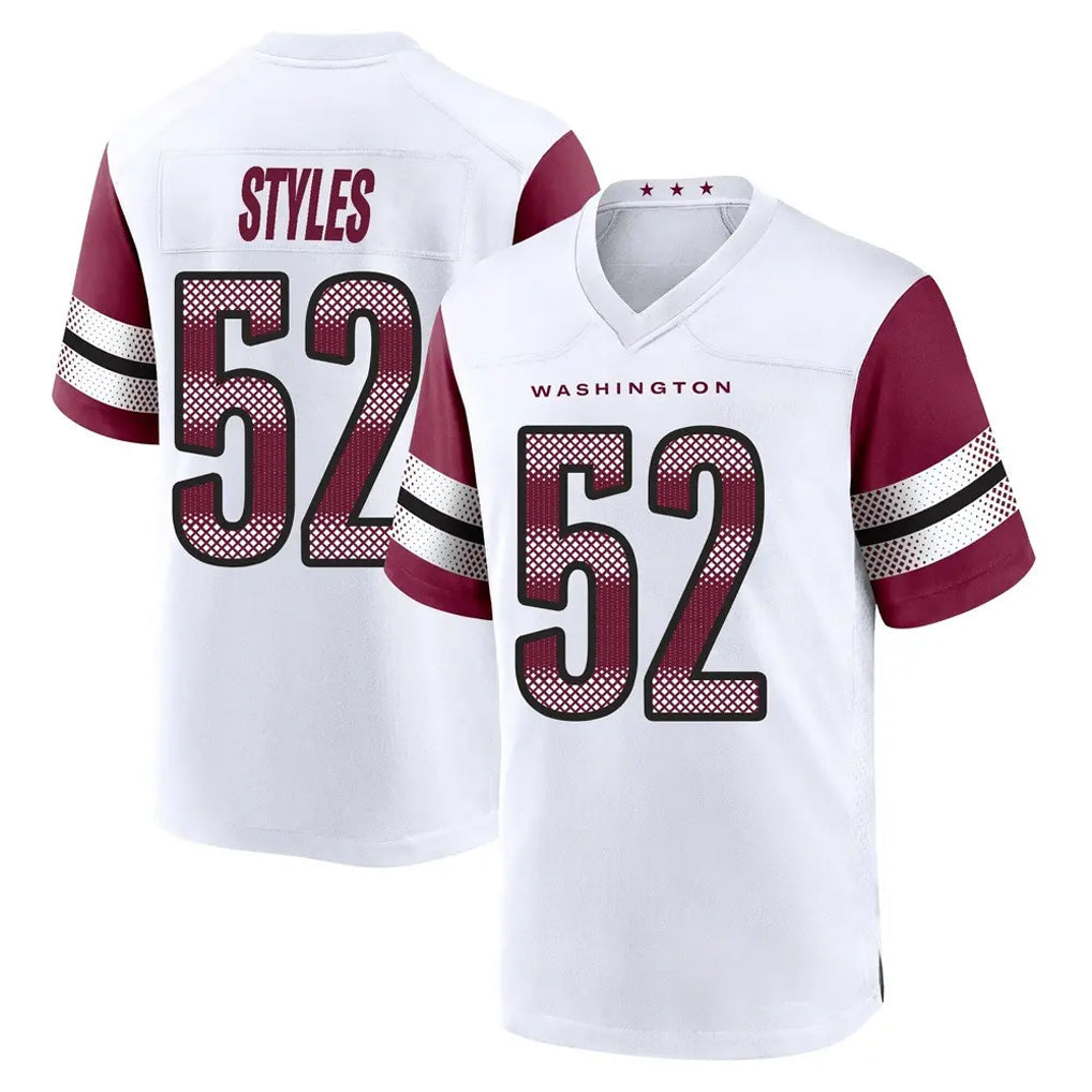 Friene W.Commanders #52 Sonny Styles Player White Game Home Stitched Jerseys