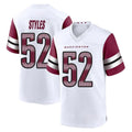 Friene W.Commanders #52 Sonny Styles Player White Game Home Stitched Jerseys