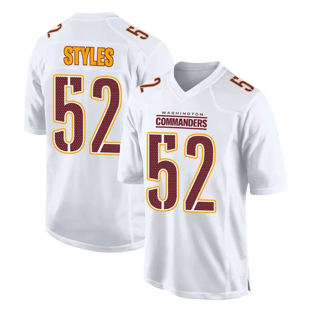 Friene W.Commanders #52 Sonny Styles Player White Tundra Fashion Home Game Stitched Jerseys