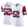 Friene W.Commanders #52 Sonny Styles Player White Vapor F.U.S.E. Limited Home Game Stitched Jerseys