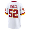 Friene W.Commanders #52 Sonny Styles White Game Super Bowl Era Stitched Jerseys
