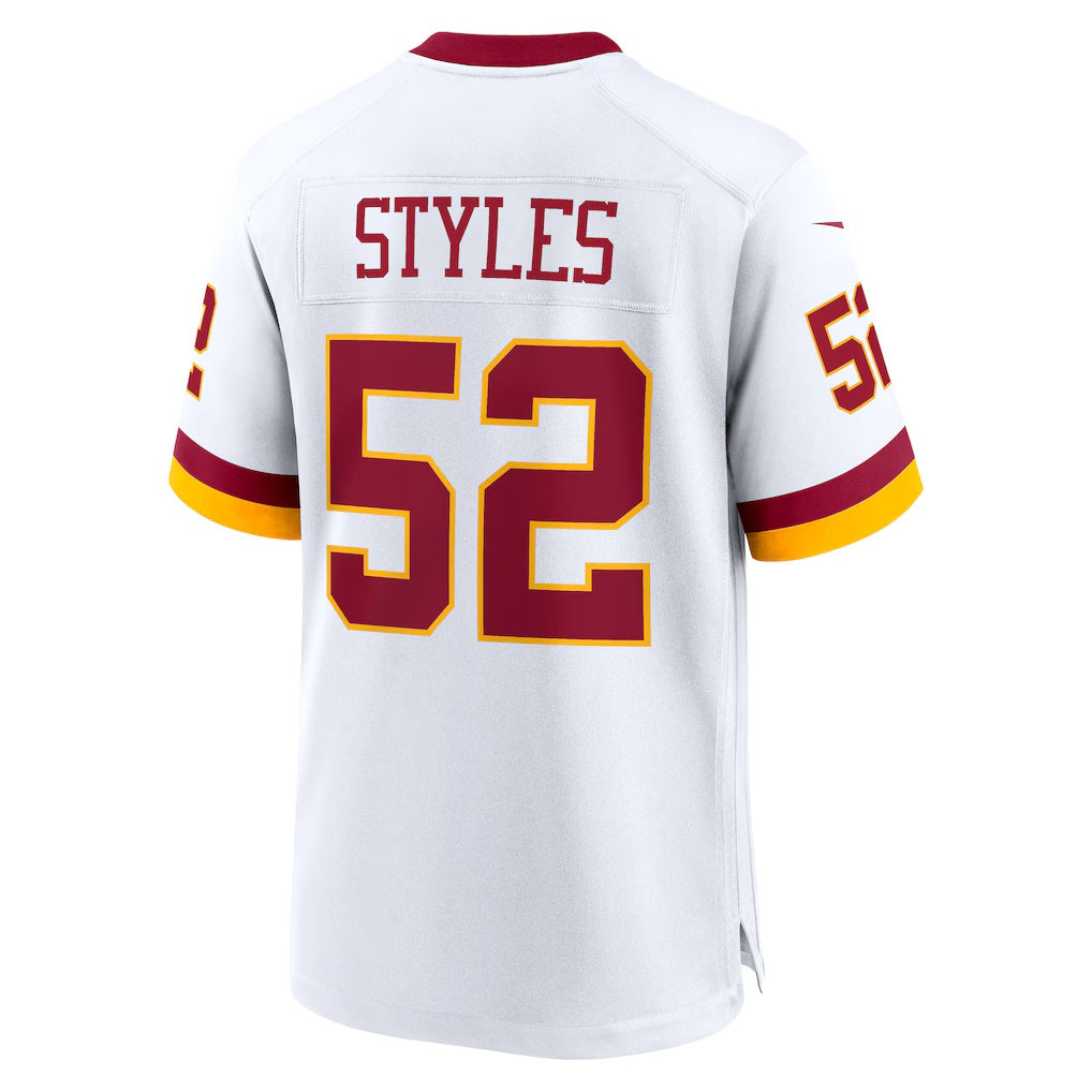 Friene W.Commanders #52 Sonny Styles White Game Super Bowl Era Stitched Jerseys
