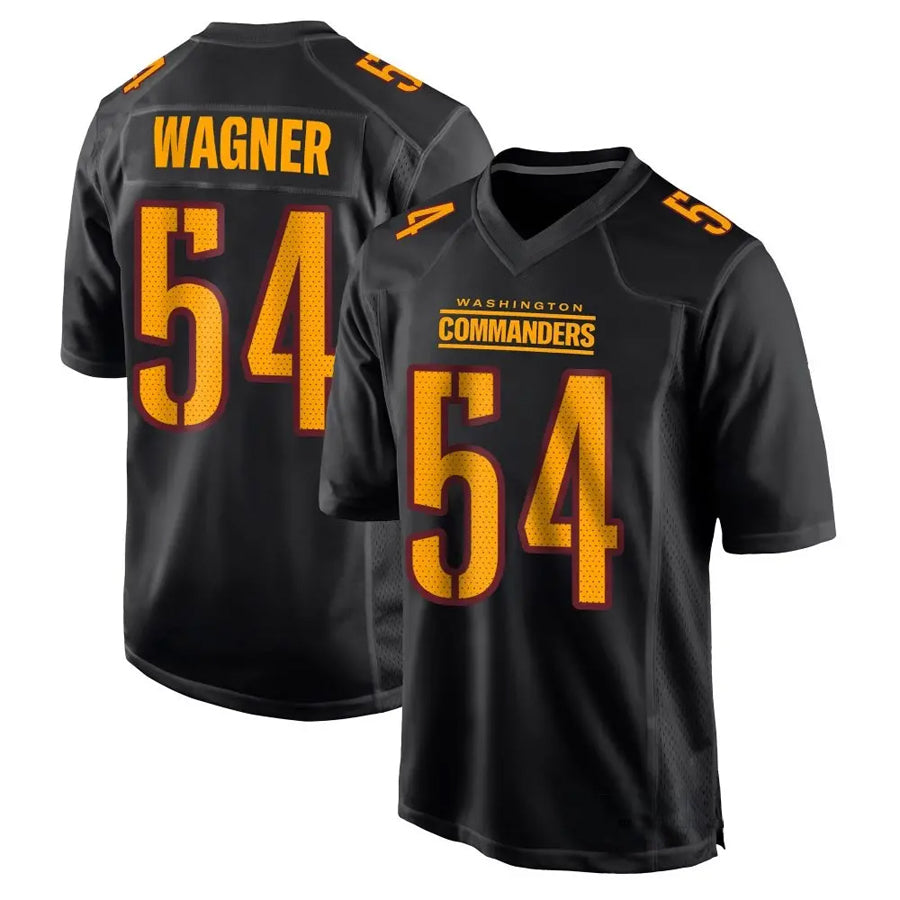 Friene W.Commanders #54 Bobby Wagner Player Carbon Black Fashion Stitched Jerseys