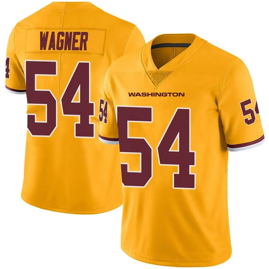 Friene W.Commanders #54 Bobby Wagner Player Limited Gold Color Rush Stitched Jerseys