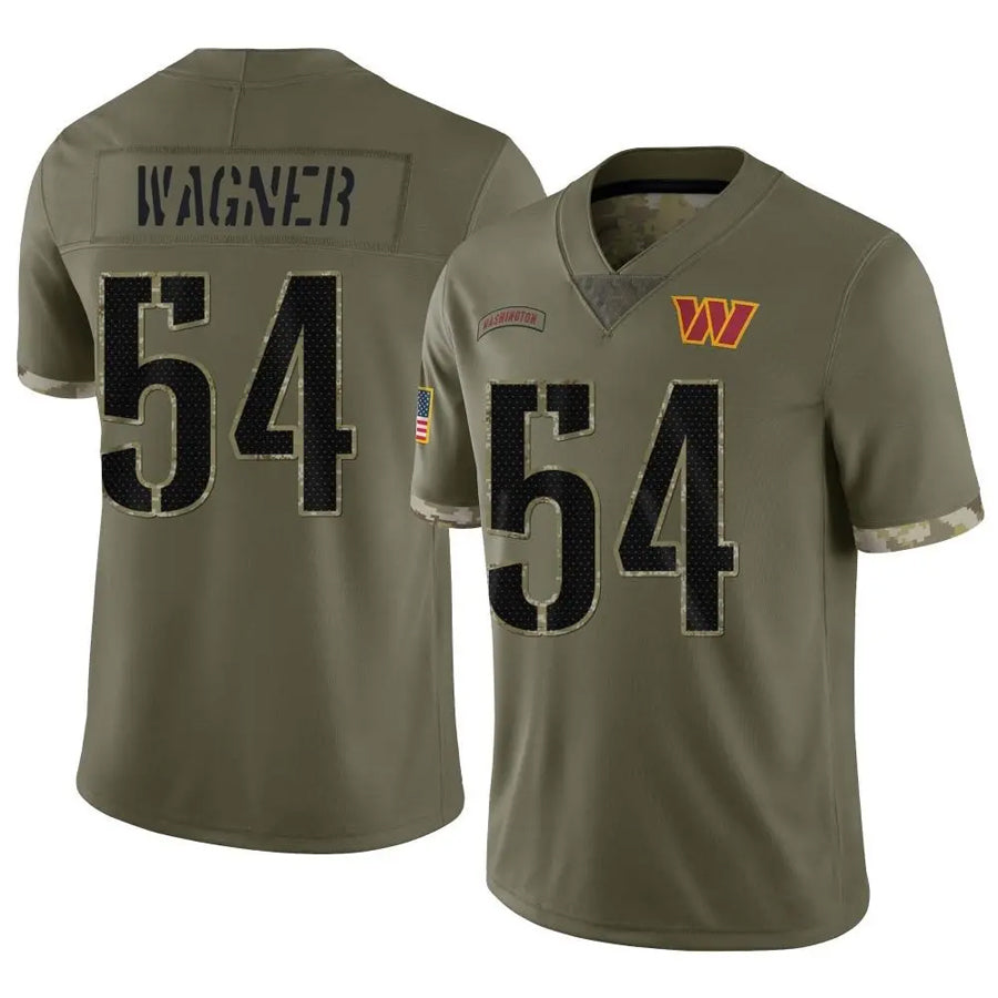 Friene W.Commanders #54 Bobby Wagner Player Olive Salute To Service Limited Stitched Jerseys