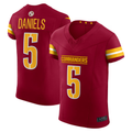 Friene W.Commanders #5 Jayden Daniels Burgundy Team Vapor F.U.S.E. Elite Stitched Jerseys