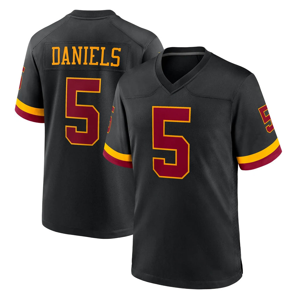 Friene W.Commanders #5 Jayden Daniels Player Black Limited Home Game Stitched Jerseys