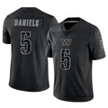 Friene W.Commanders #5 Jayden Daniels Player Black RFLCTV Limited Stitched Jerseys