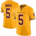 Friene W.Commanders #5 Jayden Daniels Player Limited Gold Color Rush Stitched Jerseys