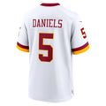Friene W.Commanders #5 Jayden Daniels Player White Home Game Stitched Jerseys