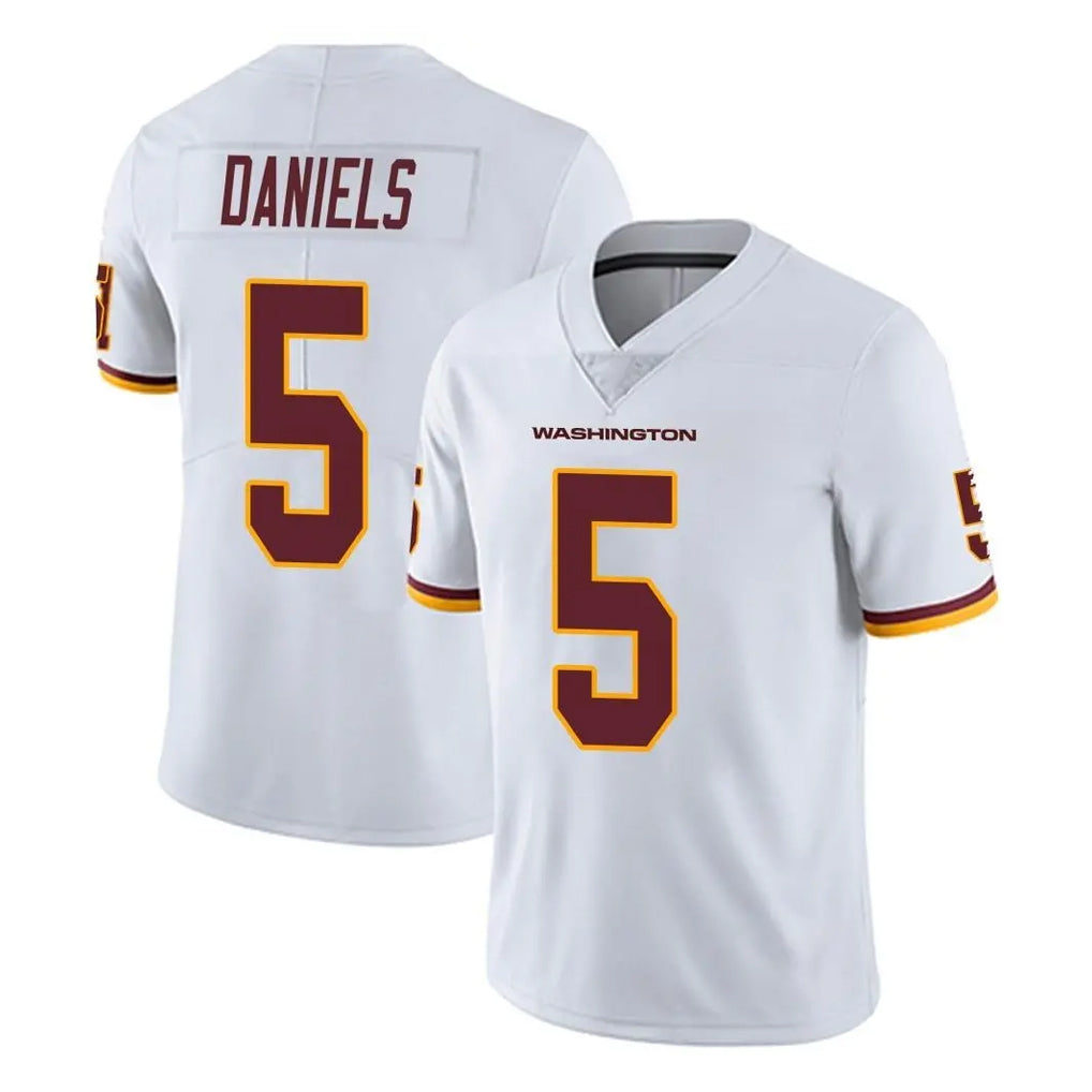 Friene W.Commanders #5 Jayden Daniels Player White Limited Vapor Untouchable Home Game Stitched Jerseys