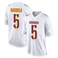 Friene W.Commanders #5 Jayden Daniels Player White Tundra Fashion Home Game Stitched Jerseys