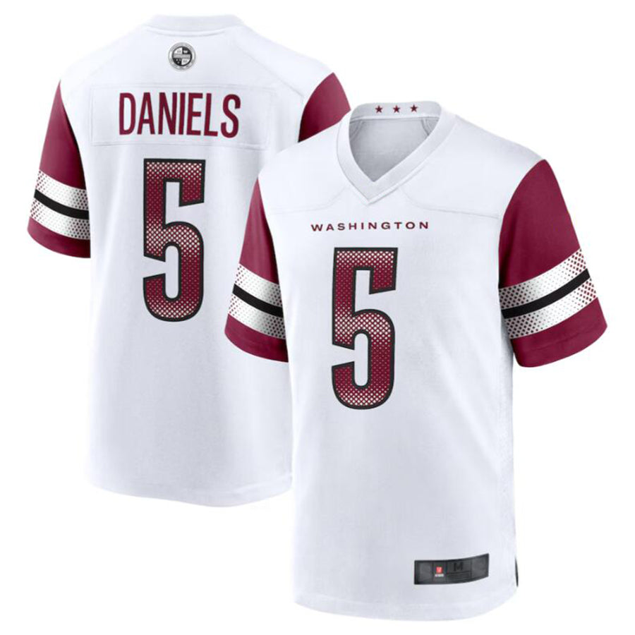 Friene W.Commanders #5 Jayden Daniels White 2024 Draft First Round Pick Player Game Stitched Jerseys
