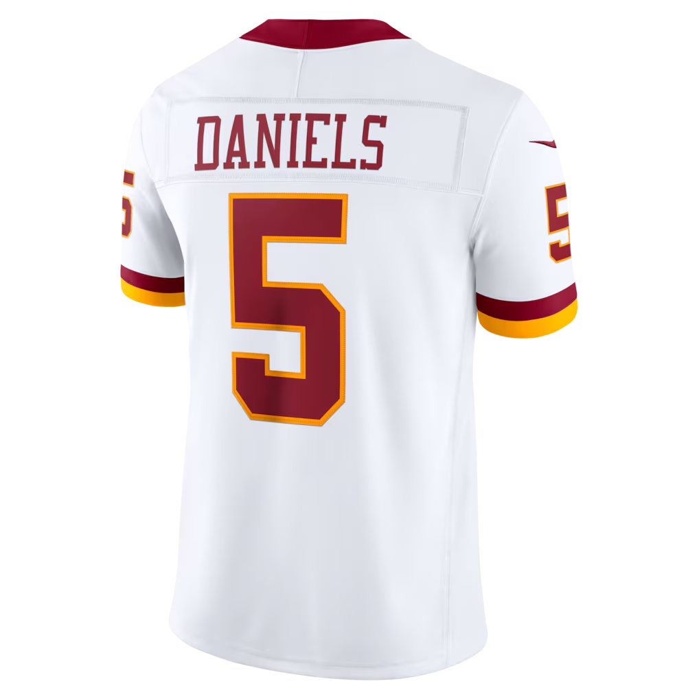 Friene W.Commanders #5 Jayden Daniels White Vapor F.U.S.E. Stitched Limited Jerseys