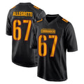 Friene W.Commanders #67 Nick Allegretti Player Black Carbon Fashion Home Game Stitched Jerseys
