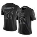Friene W.Commanders #67 Nick Allegretti Player Black Limited Reflective Home Game Stitched Jerseys