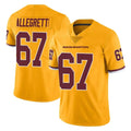 Friene W.Commanders #67 Nick Allegretti Player Gold Limited Color Rush Home Game Stitched Jerseys