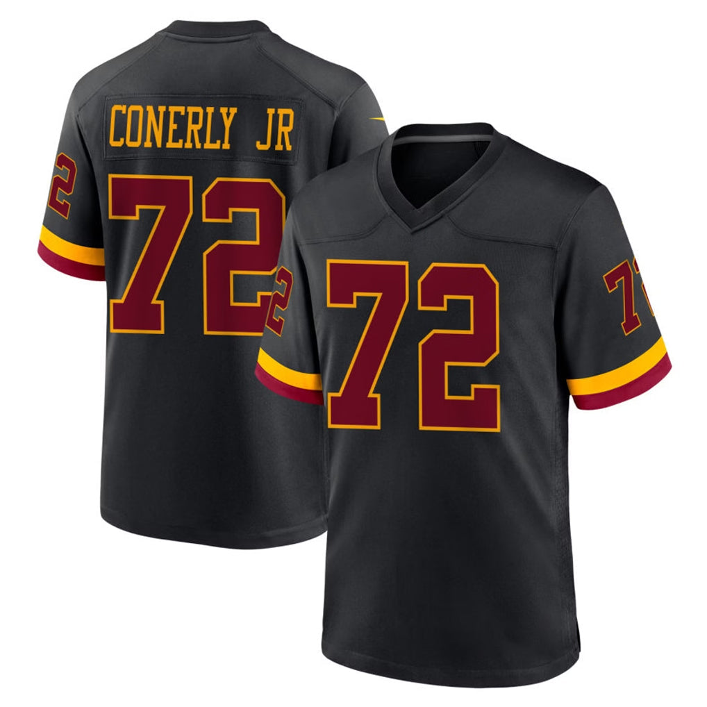 Friene W.Commanders #72 Josh Conerly Jr. Player Black Limited Home Game Stitched Jerseys