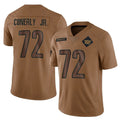 Friene W.Commanders #72 Josh Conerly Jr. Player Brown Limited Salute To Service Home Game Stitched Jerseys