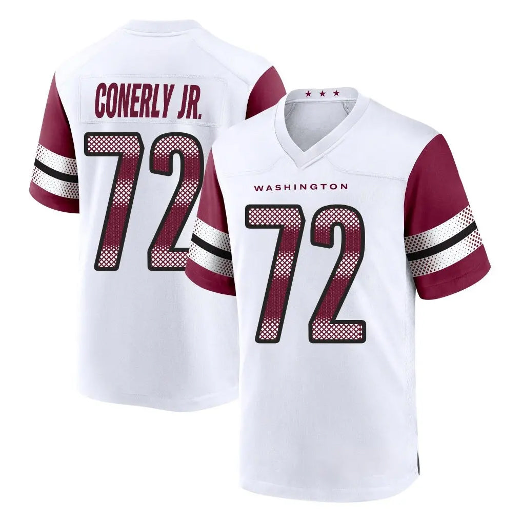 Friene W.Commanders #72 Josh Conerly Jr. Player White Game Home Stitched Jerseys