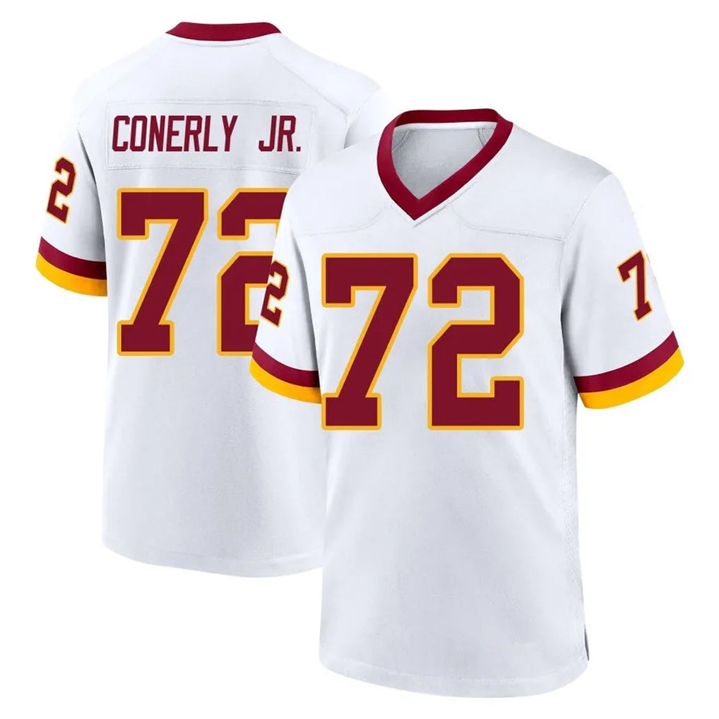 Friene W.Commanders #72 Josh Conerly Jr. Player White Home Game Stitched Jerseys