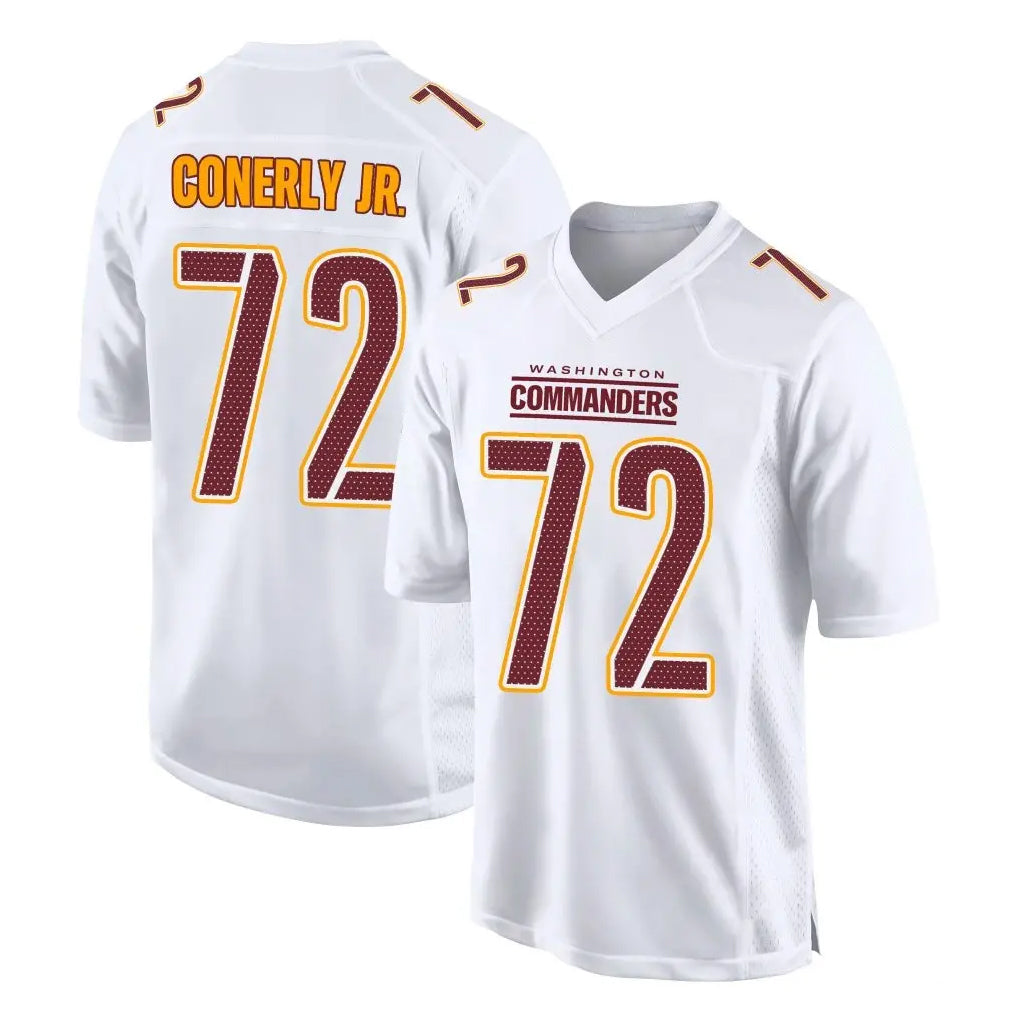 Friene W.Commanders #72 Josh Conerly Jr. Player White Tundra Fashion Home Game Stitched Jerseys
