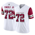 Friene W.Commanders #72 Josh Conerly Jr. Player White Vapor F.U.S.E. Limited Home Game Stitched Jerseys